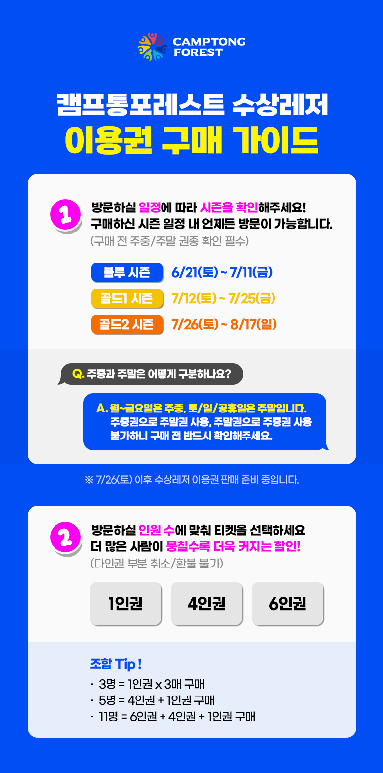 캠프통 수상레저 구매가이드